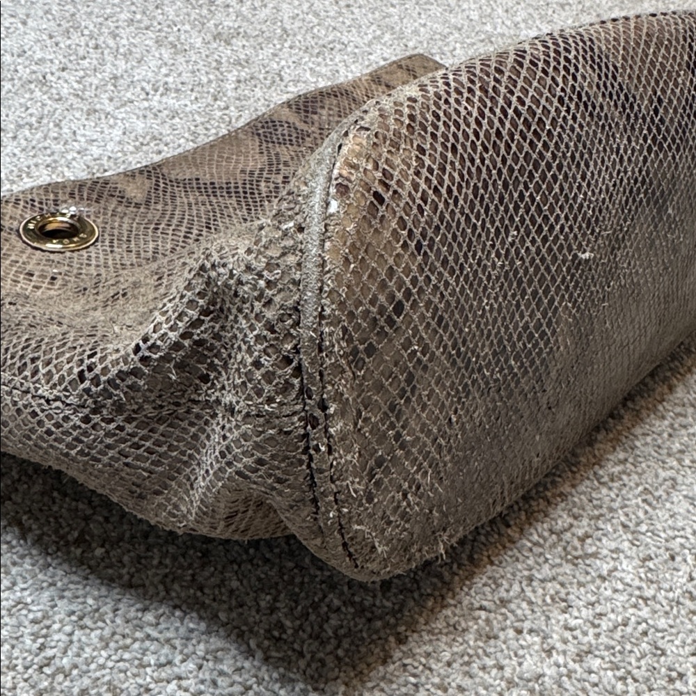 Michael Kors | Jet Set Python Snakeskin Print Lea… - image 10